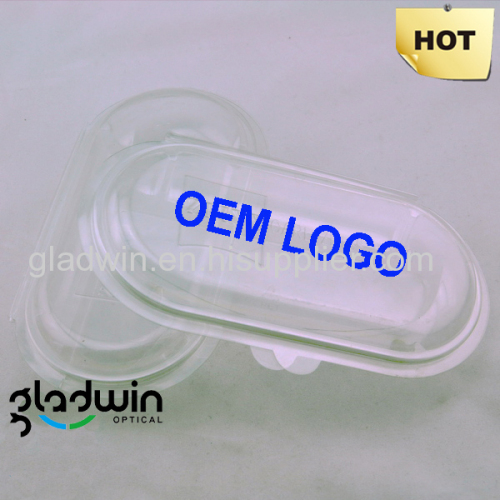 Glasses clamshell case for