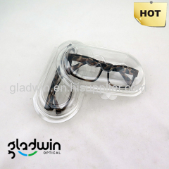 Glasses clamshell case for