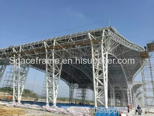 Steel truss structure airport terminal steel building