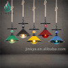 Colorful loft rope pendant lamp decor light rope