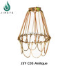 Iron vintage festival pendant light chrome metal lamp shade