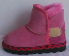 Fashion faux suede kids comfortable boots