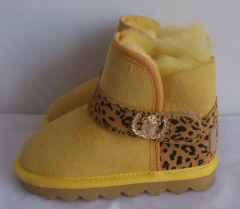 Fashion faux suede children comfortable boots