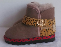 Fashion faux suede children comfortable boots