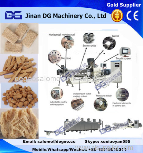 High moisture texturized soyabean protein meat making machine processing line