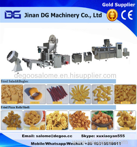 Automatic fried wheat flour based sala chips/bugle/corn cone making machine production plant