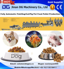 Automatic animal pet dog food/floating fish feed pellet making machine production line