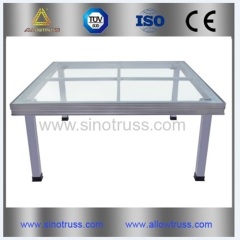 hot sale transparent portable stage durable stage for indoor events