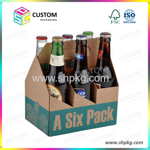 Six pack beer carrier beer box carton