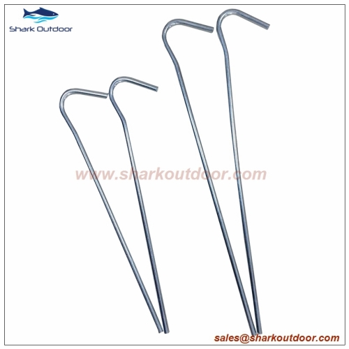 Steel round wire tent peg tent stake 7  or 9 