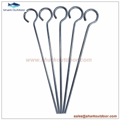 9" Steel round wire tent peg tent stake