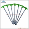 Heavy duty steel tent peg tent stake with plastic head 23cm