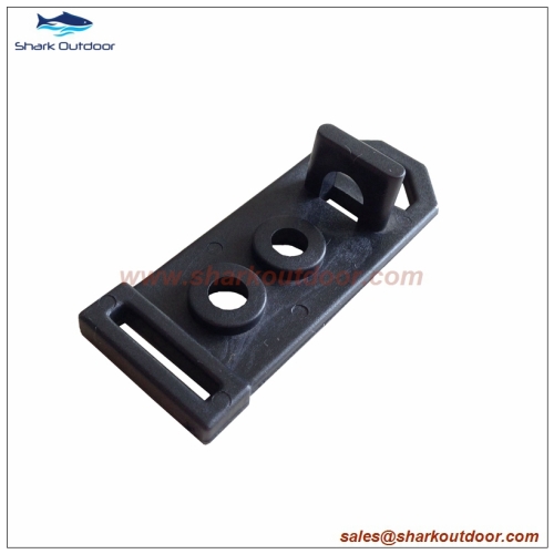 Plastic tent connector with four hole