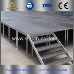 Four-legs portable Aluminum alloy stage