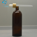 200ml large size empty oil container amber color cosmetic glass dropper bottles