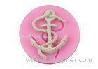 Mini Anchor Shaped Fondant Cake Silicone Molds Micowave Safe No Penetration