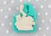 Oven Safe Cartoon 3D Silicon Molds For Kids Cake Decorating Lying Bear Held Girl