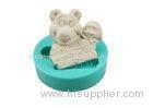 Flexible Handmade Christmas Silicone Cake Molds Bear Hold Girl Shaped