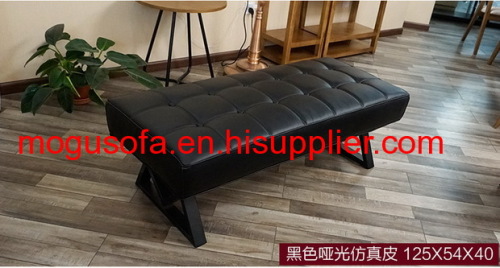 MOGU Original design Metal foot with fashion Sofa for lobby/shops/mall/reception sofa with PVC/VINLY/Real leather custom