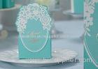 Blue Color Printed Recycled Paper Cake Boxes For Wedding Cookie Chocolate Packing