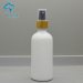 100ml white cosmetic essential olive oil glass bottle with sprayer top