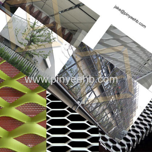 aluminum expanded metal mesh facade