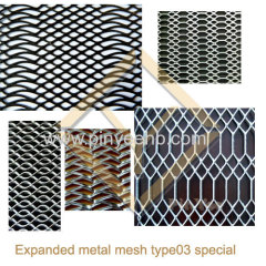 aluminum expanded metal facade mesh curtain wall mesh