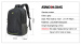 Promotional original nylon&polyester oem backpack in stock