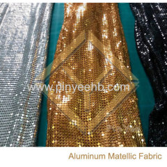 scale mesh metallic sequin fabric curtain