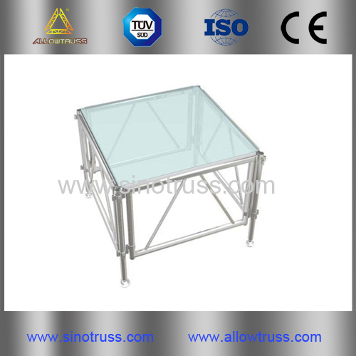 Transparent Movable Aluminum alloy Portable Stage stage platform