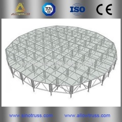 Transparent Movable Aluminum alloy Portable Stage stage platform