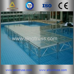 Transparent Movable Aluminum alloy Portable Stage stage platform