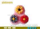 DIY Mini Craft Custom Silicone Baking Molds For Cakes Sunflower Shaped 3 Holes