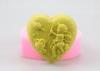 Handmade Heart Shaped Silicone Soap Making Molds Diswasher Safe Non Stick