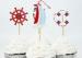 Coated Paper Cake Decorating Items For Kids Party Sea Ship Anchor Style