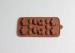 Brown Rabbits And Ducks Silicone Chocolate Moulds Rectangle Non Stick Non Toxic