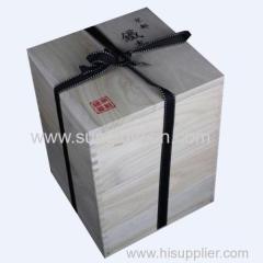 Packing Wooden box with Black belt