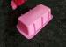 OEM Pink Reusable Rectangle Rubber Silicone Cooking Molds Bread Bakeware