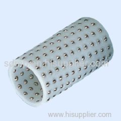 Supply ball cage for industrial machine