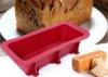 Red 100% Food Safe Silicone Bread Baking Molds Corrugated Bottom Non - Stick