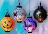 Four Patterns Halloween Hanging Paper Pumpkin Lanterns Party Decorations