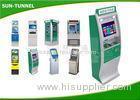 interactive information Card Dispenser Kiosk with printer Metal Keyboard