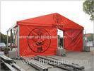 Flame Retardant Orange Fabric Covered Structures Commercial Event Tents