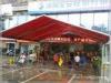 Red UV Resitant Portable Fabric Structures Waterproof Marquee Hire Rain Canopy