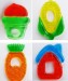 Non Toxic Double Colors Water Filled Baby Teether Infant Teething Toy