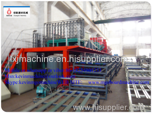 Mgo board production construction material making machine for mao wall panel