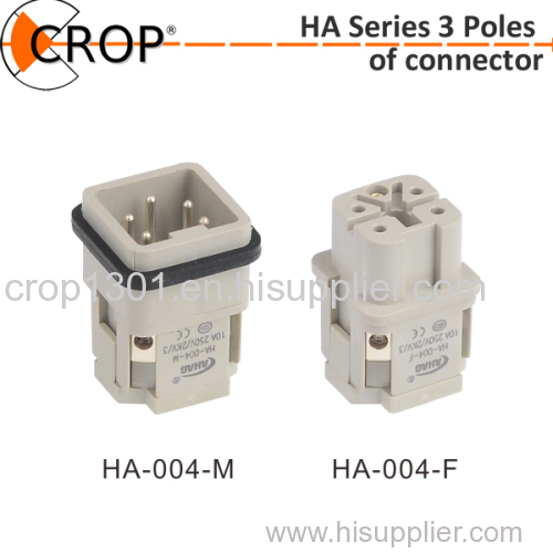 High quality Heavy duty connector HA series insert hood mounting housing from CROP