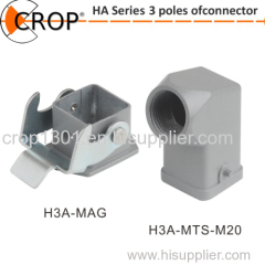 High quality Heavy duty connector HA series insert hood mounting housing from CROP