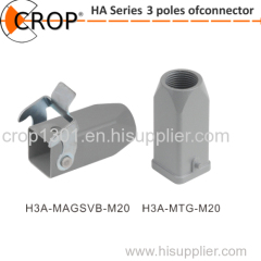 High quality Heavy duty connector HA series insert hood mounting housing from CROP