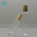 30ml square silm Clear empty essential oil packaging cosmetic square glass dropper bottle with wood lids